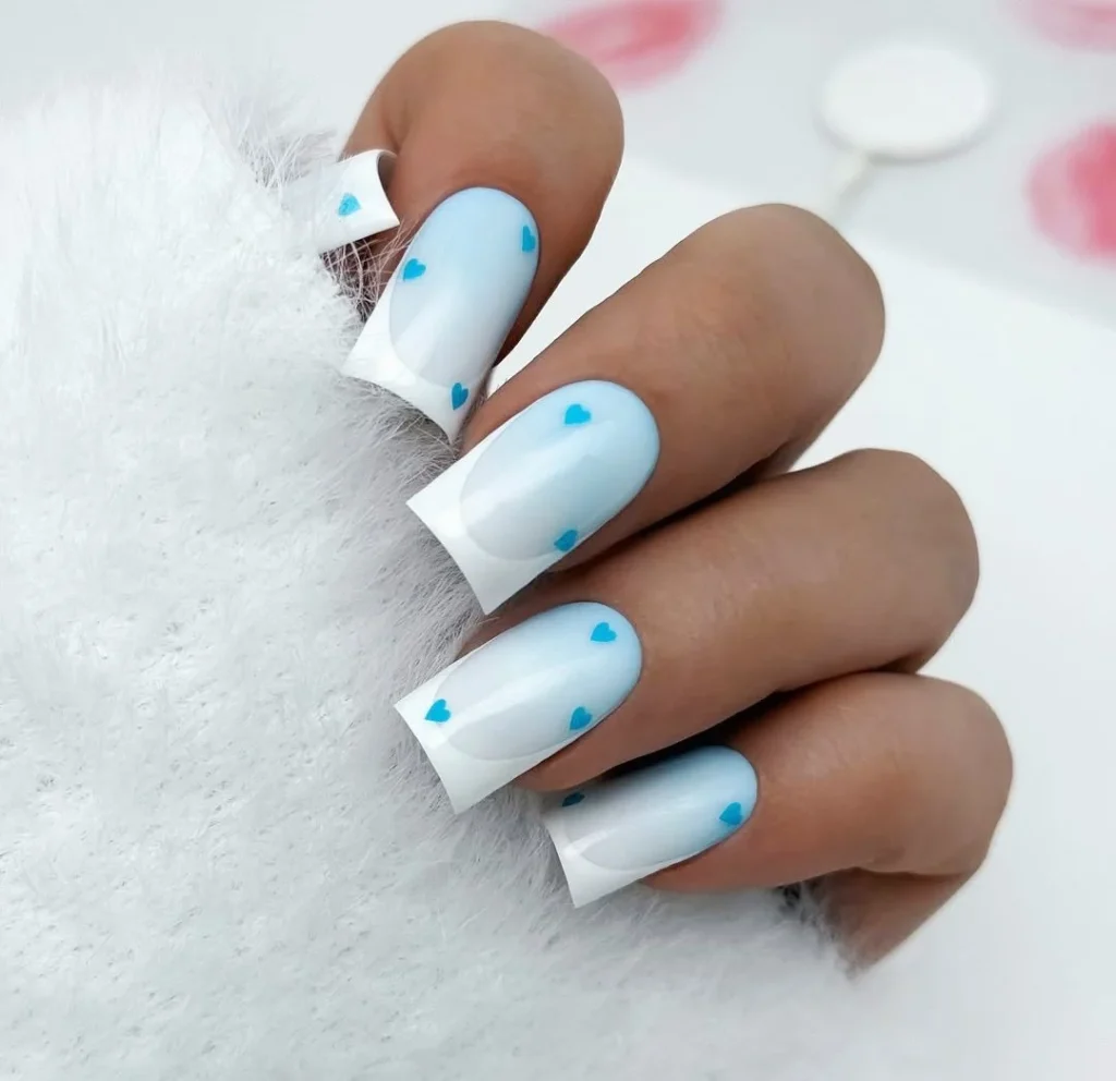 Ніжний пастельний френч до дня святого Валентина