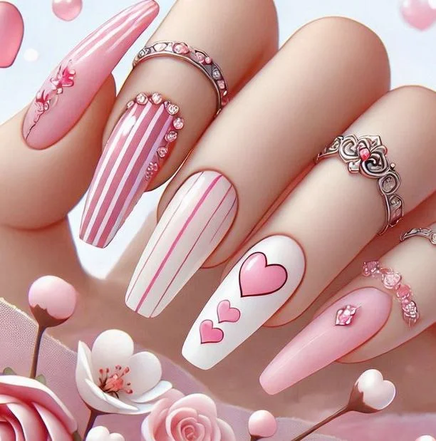 Романтичний манікюр на день Валентина від штучного інтелекту