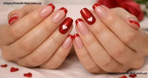 Манікюр на день Валентина допомагає висловити внутрішні почуття