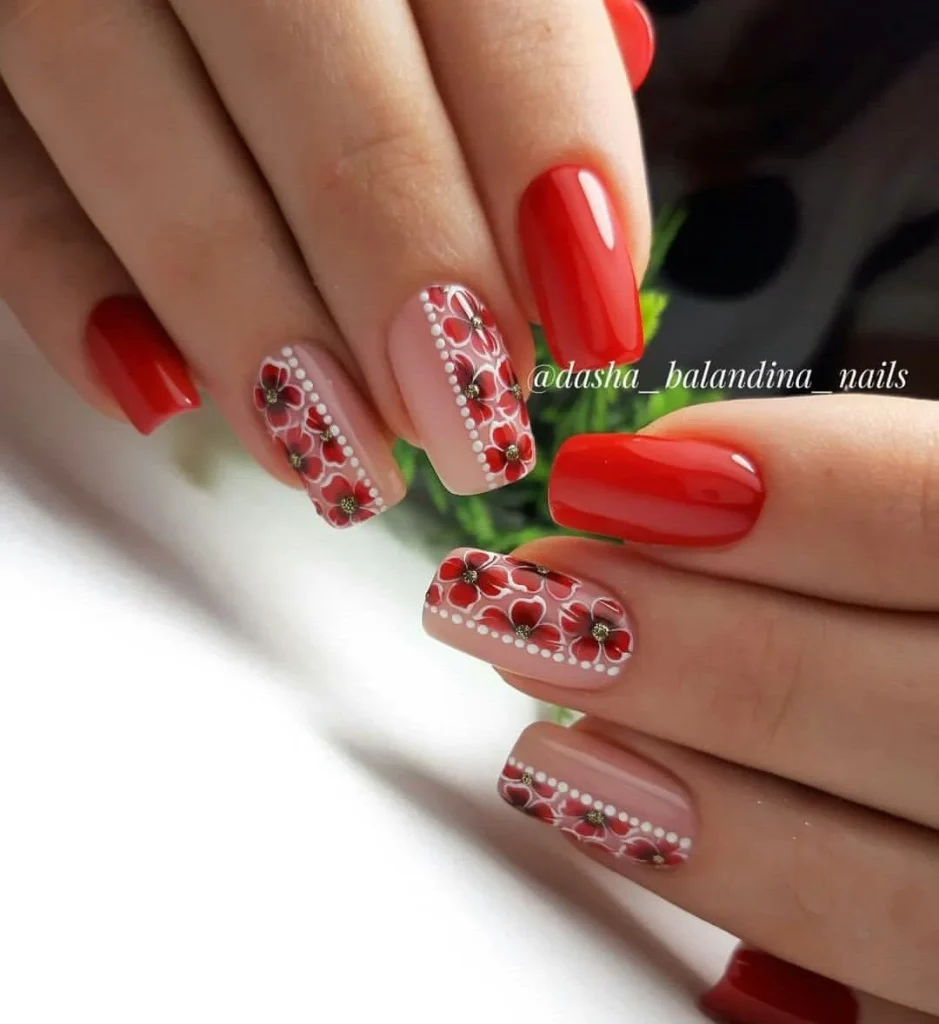 Патріотичні нігті з українскьим орнаментом